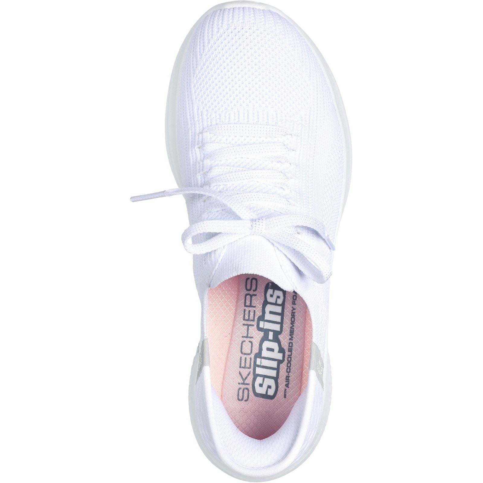 Skechers Ultra Flex 3.0 Brilliant Path Sneakers En Toile Blanche Pour Femme