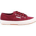 Superga 2750 Cotu Classic Baskets Pour Femmes En Bordeaux Foncé 100% Coton