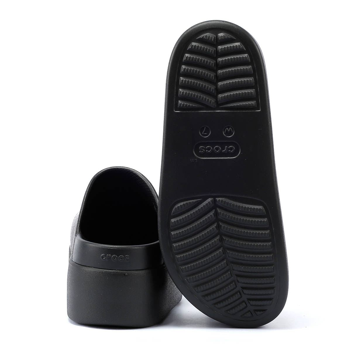 Crocs Dylan Platform Sabots Noirs Pour Femmes
