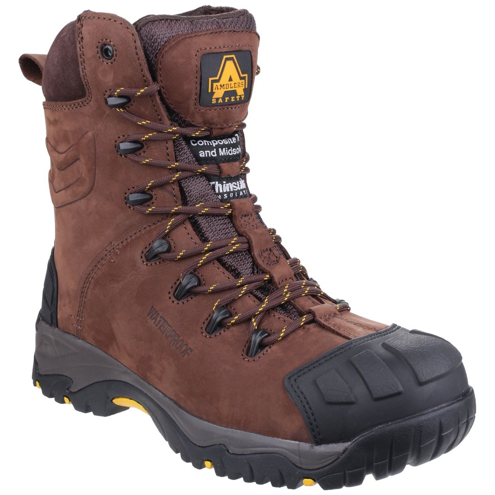 Amblers Safety  Bottes De Sécurité En Cuir Marron As995 Pillar