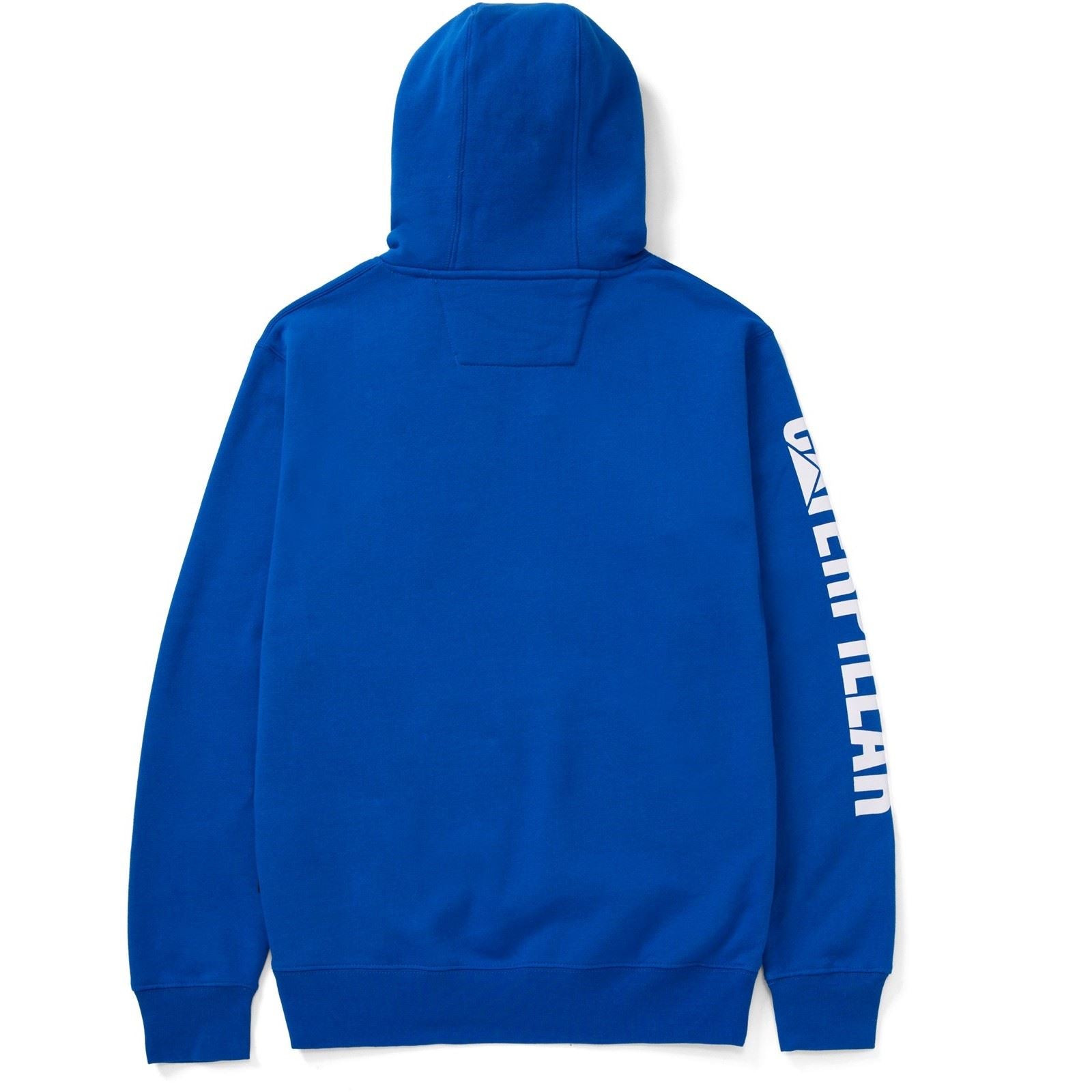 Caterpillar Trademark Banner Sweat À Capuche Bleu En Coton Pour Homme