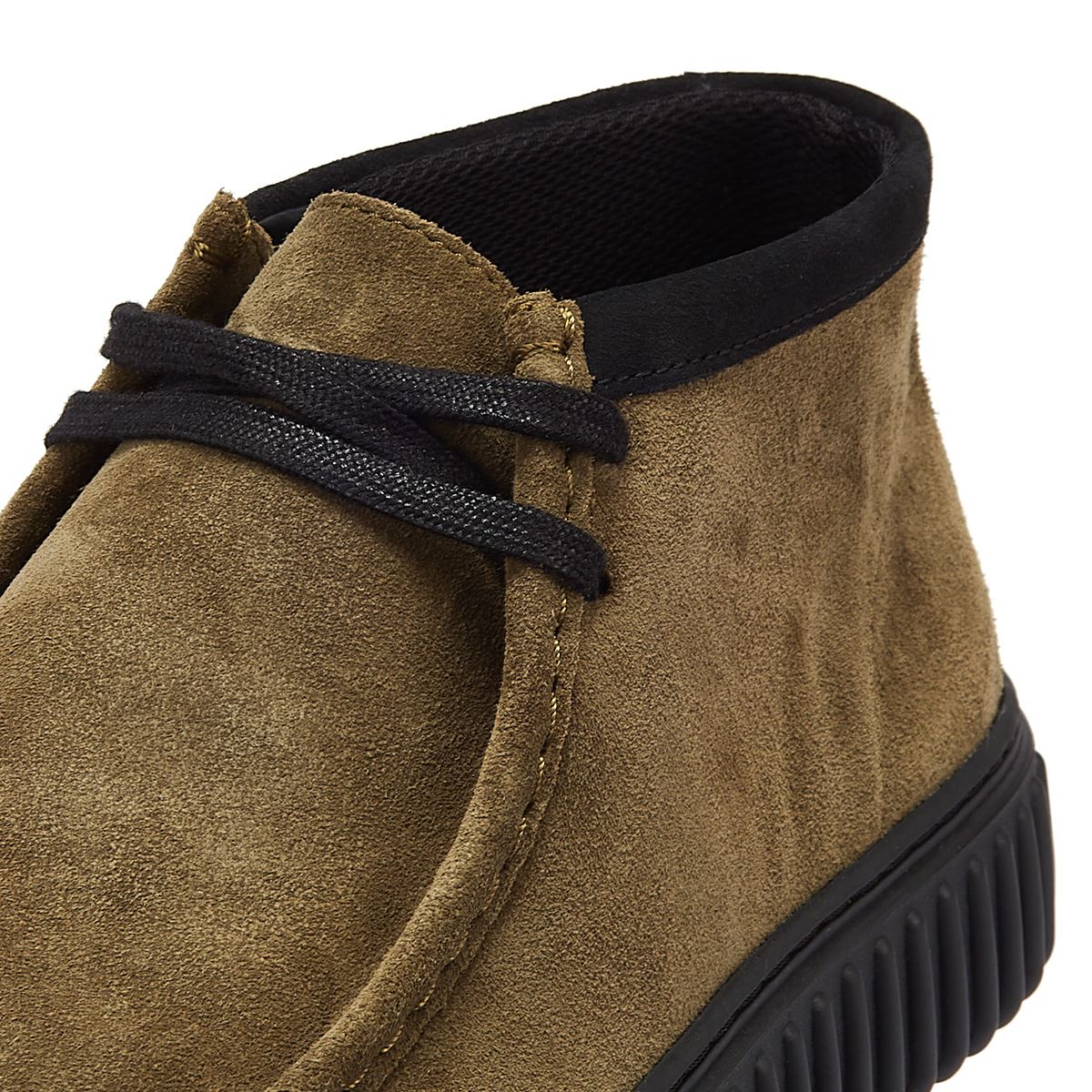 Clarks Main Torhill Hi Bottes En Daim Pour Homme Olive