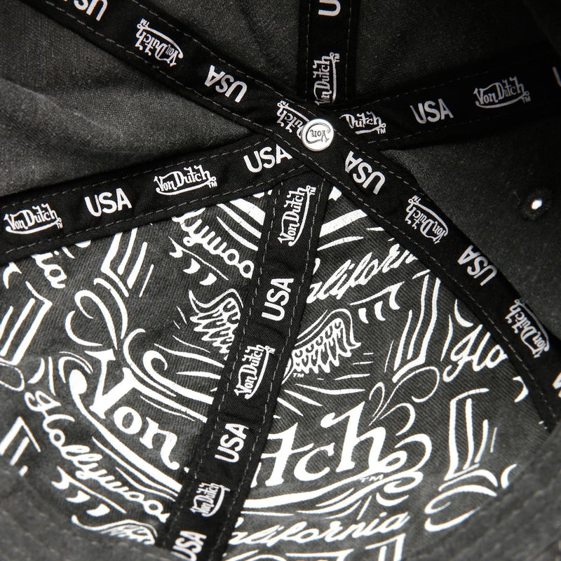 Von Dutch Busted Dad Casquettes Noires En Coton