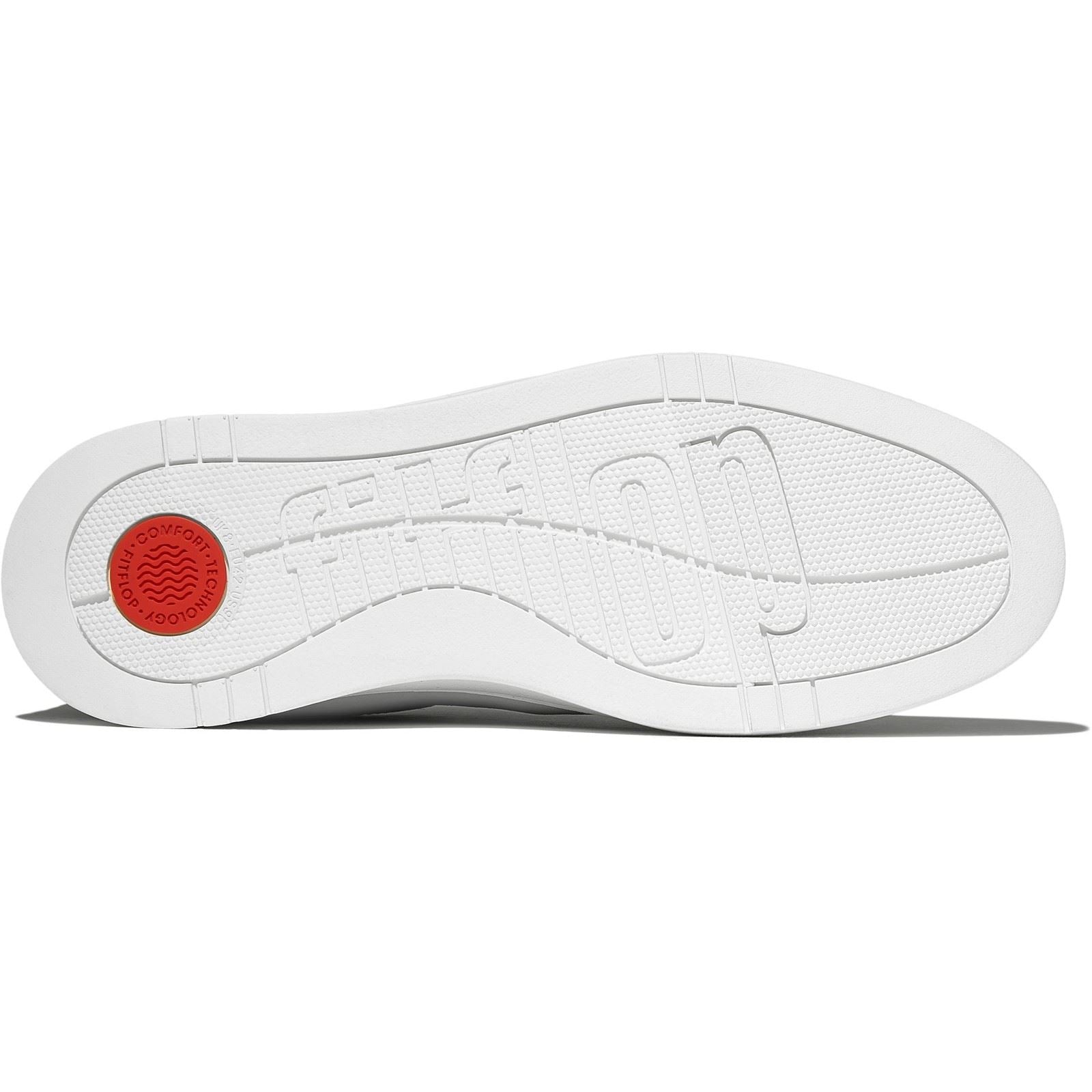 Fitflop Rally II Baskets Urbaines Blanches En Cuir Pour Hommes