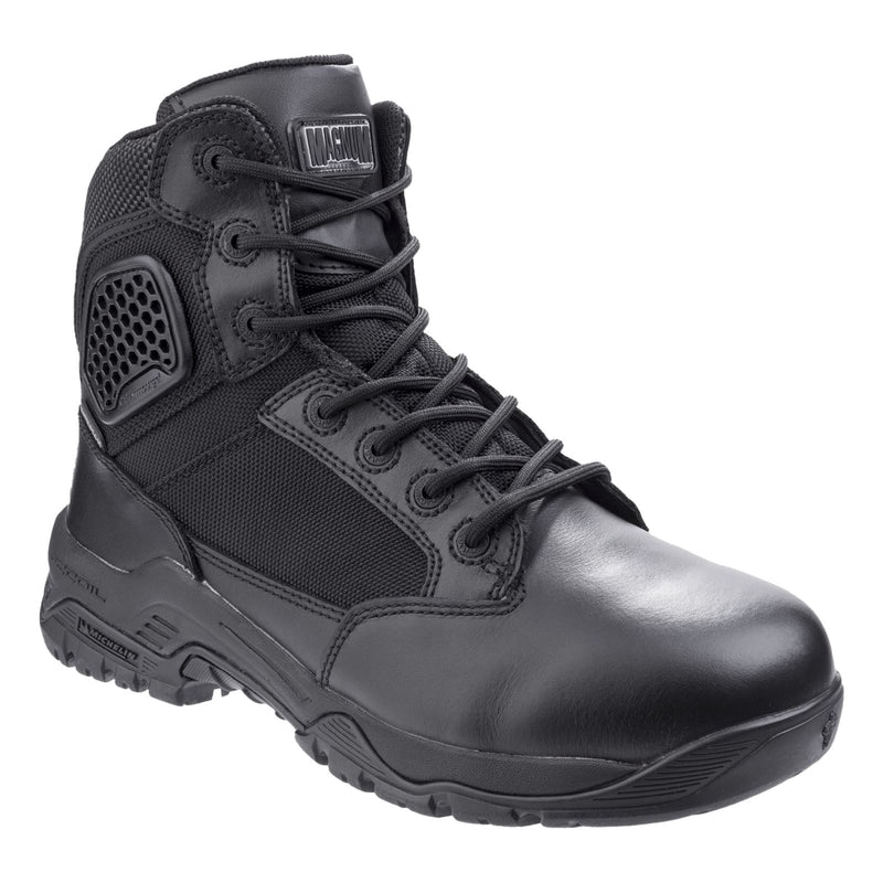 Magnum  Bottes De Sécurité En Cuir Noir Strike Force 6.0 Wp