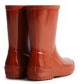 Hunter Kids First Gloss Bottes En Caoutchouc Militaires Rouge Wellington