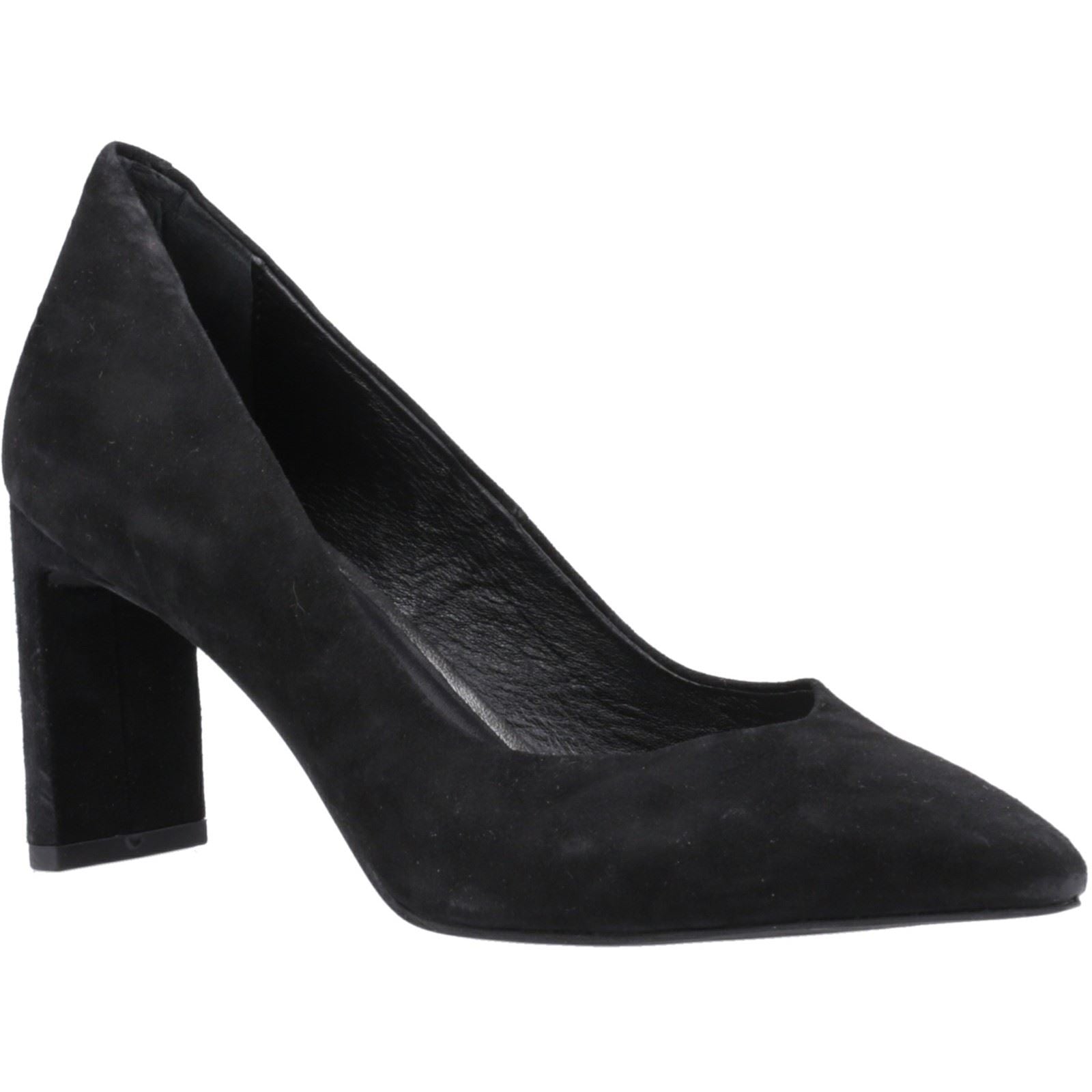Hush Puppies Olivia Chaussures Noires Pour Femmes En Suède.