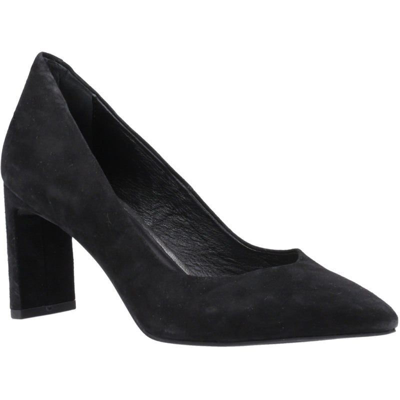 Hush Puppies Olivia Chaussures Noires Pour Femmes En Suède.