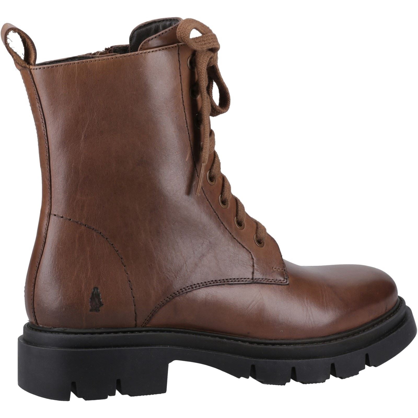 Hush Puppies Rhea Bottes Marron En Cuir Pour Femmes