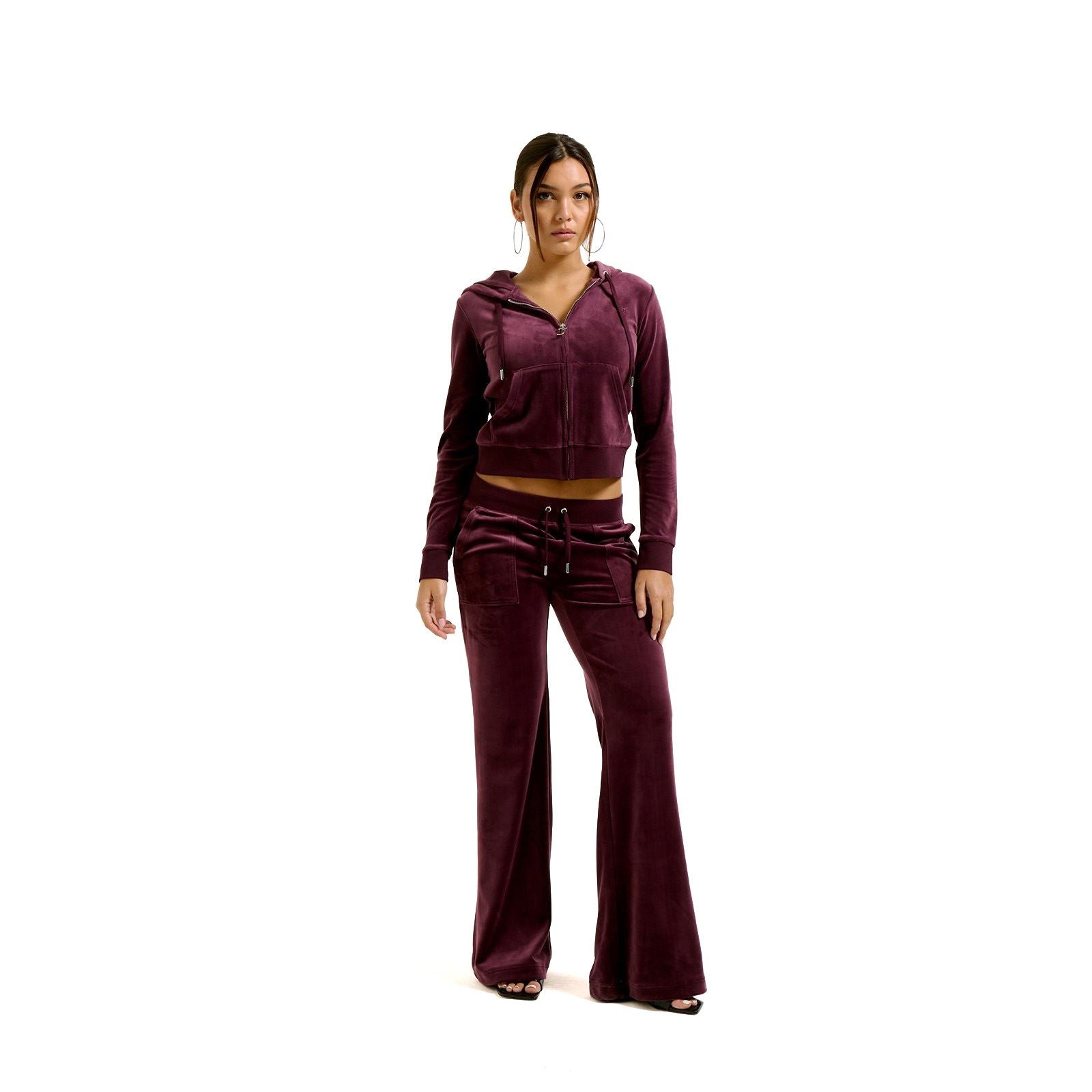 Juicy Couture Robertson Classic Jacket Sweat À Capuche En Polyester Pour Femme Couleur Vin