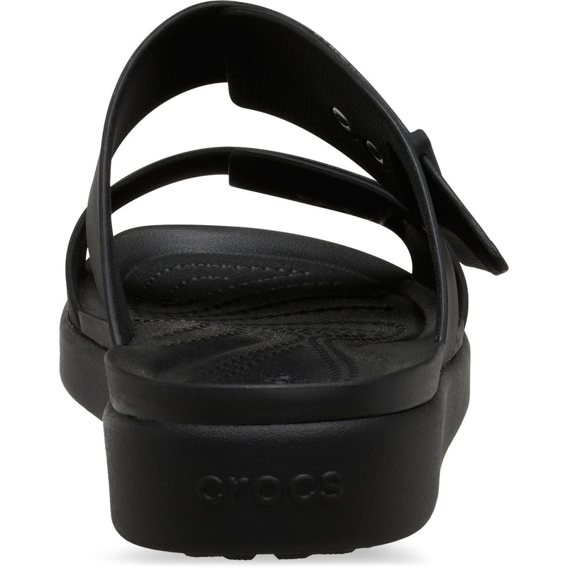 Crocs Brooklyn Buckle Sandales Noires Pour Femmes