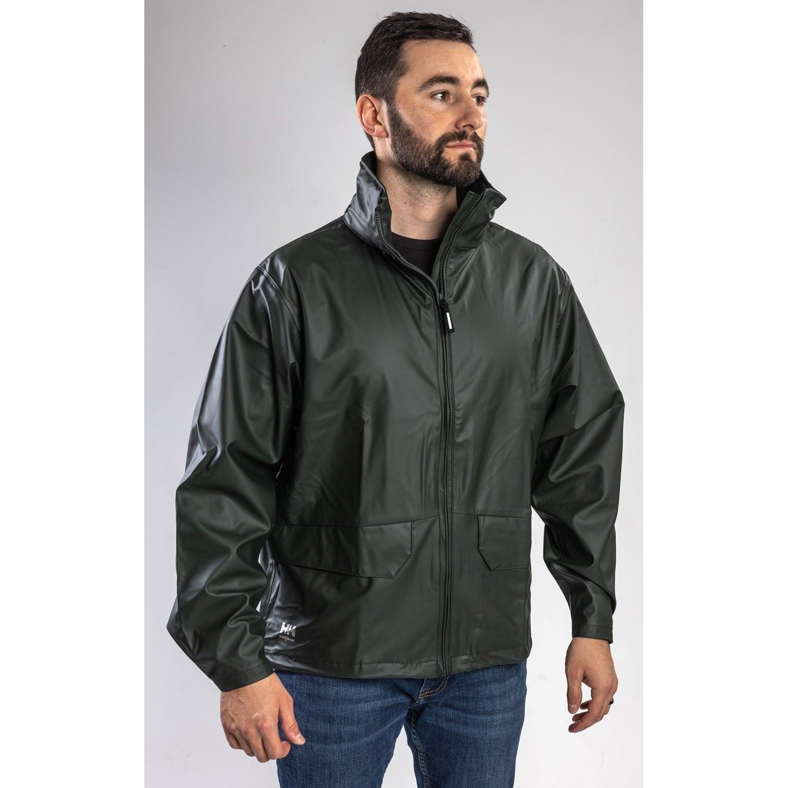 Helly Hansen Workwear Voss Veste De Pluie Verte Unisexe Pour Adultes