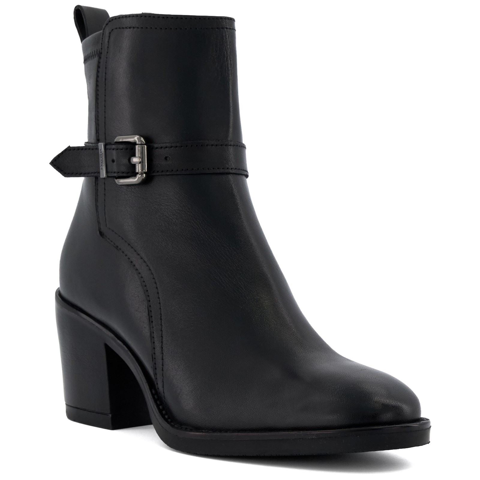 Dune Prance Bottes Noires En Cuir Pour Femmes