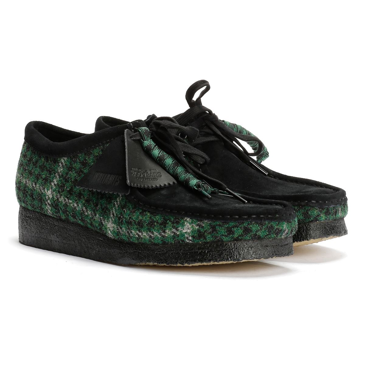 Clarks Originals Wallabee Chaussures Hommes En Textile Vert