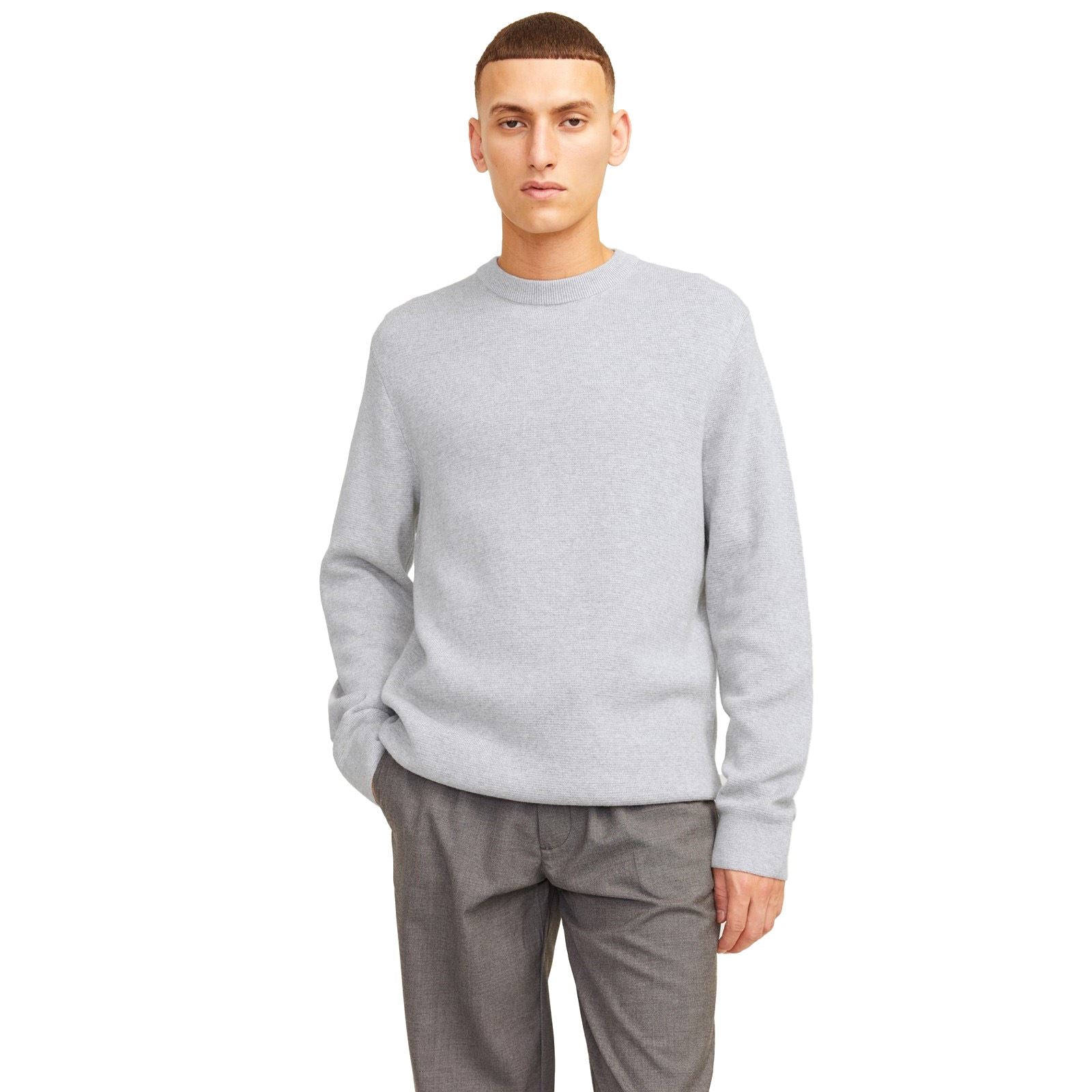 Jack & Jones Milano Stitch Sweatshirt En Coton Pour Homme Gris