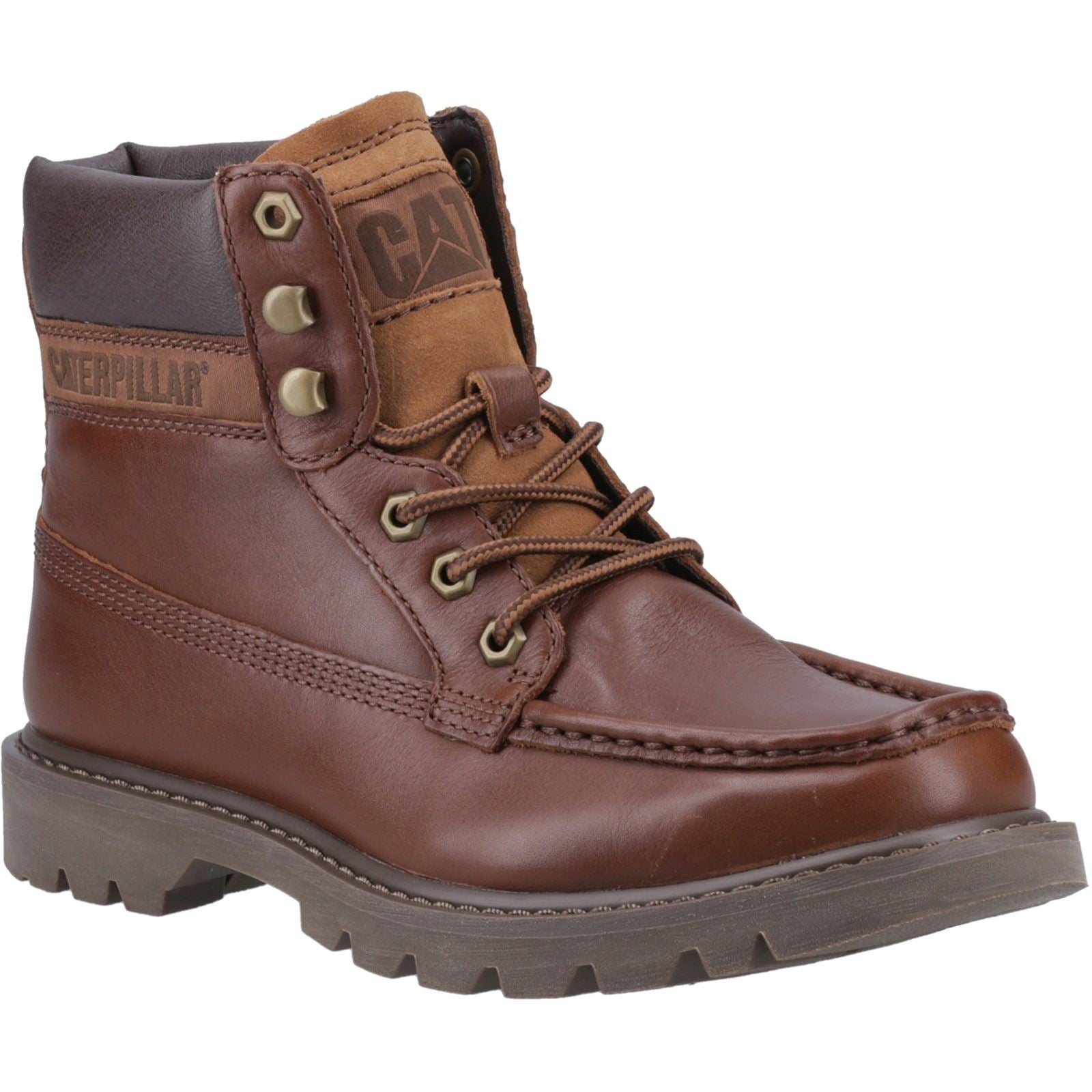 Caterpillar Colorado Moc Toe Bottes De Cheville En Cuir Pour Hommes Nuthatch