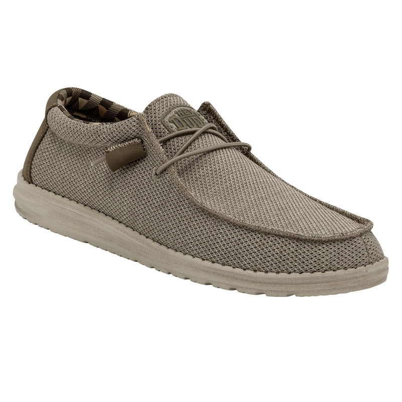 HEYDUDE Wally Sox Chaussures Bateau Pour Hommes En Faux Daim Beige