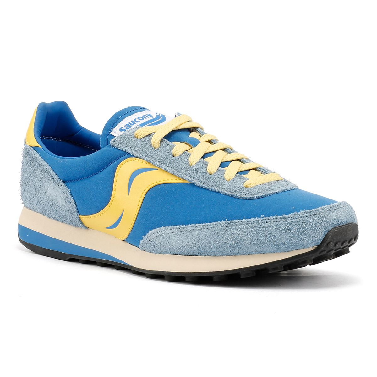 Saucony Trainer 80 Original Baskets En Daim Bleu