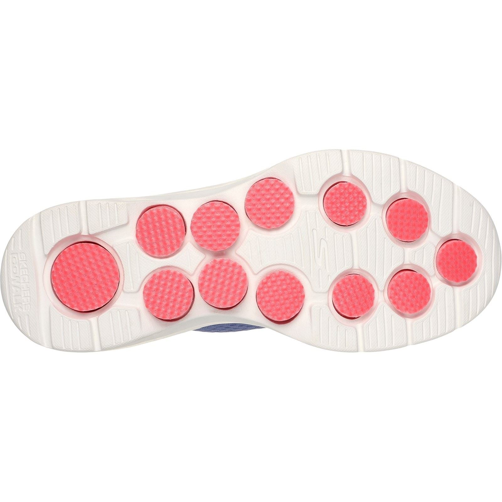 Skechers GO WALK 7 Cosmic Waves Baskets En Synthétique Pour Femmes Bleu Marine/Corail