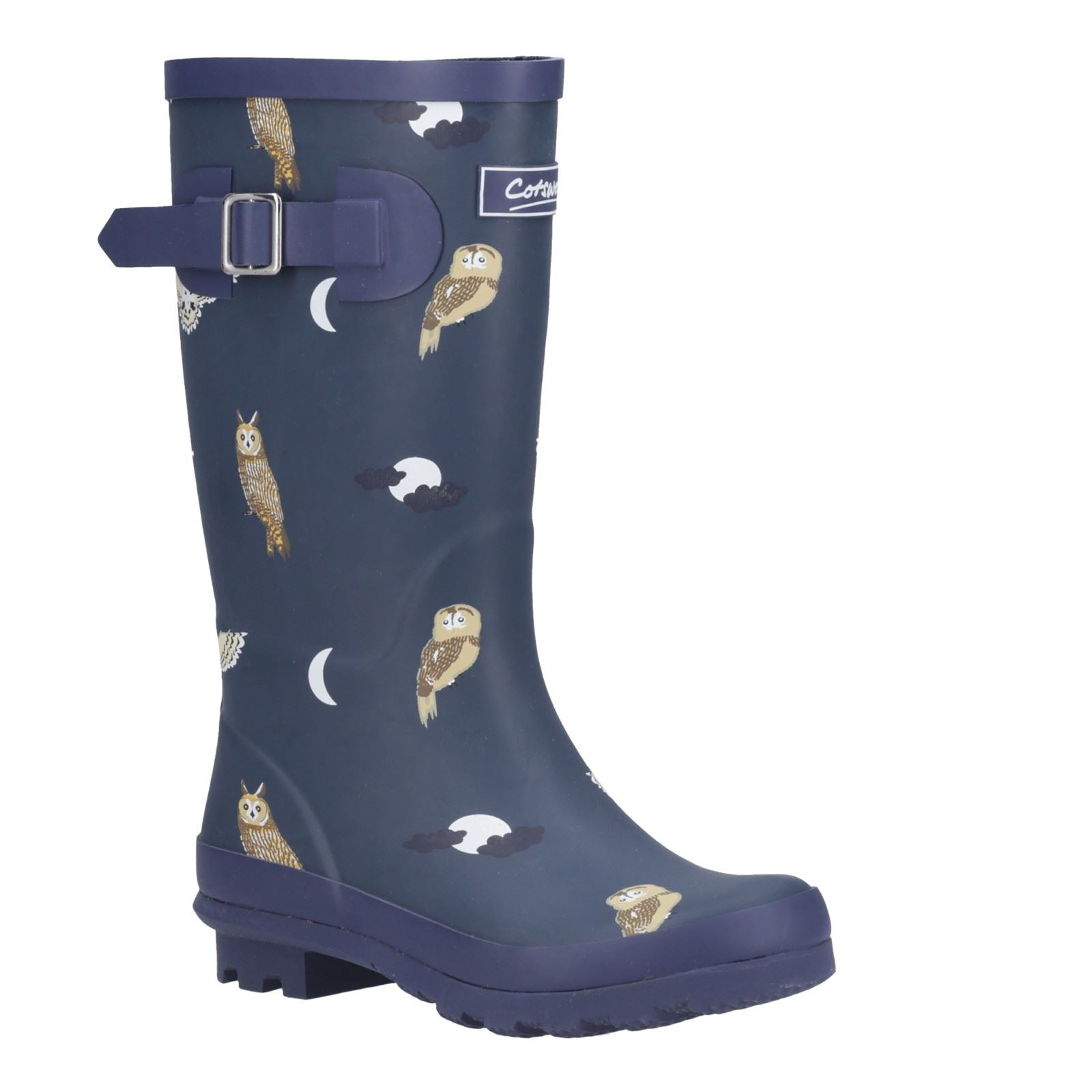 Cotswold Woodland JNR Bottes De Pluie En Caoutchouc Pour Filles Owls Wellington