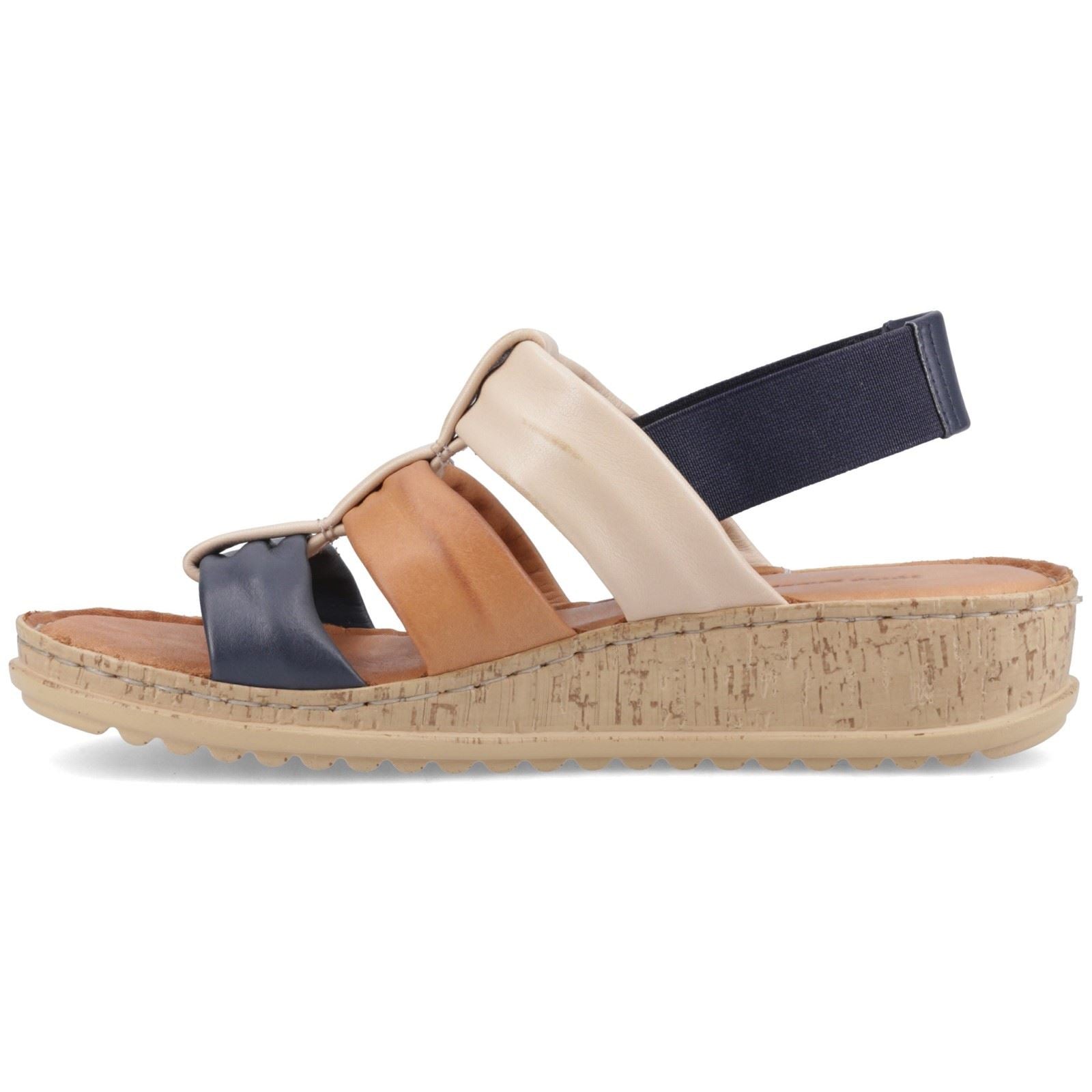 Hush Puppies Eden Gladiator Sandales En Cuir Pour Femmes Mixte Marine