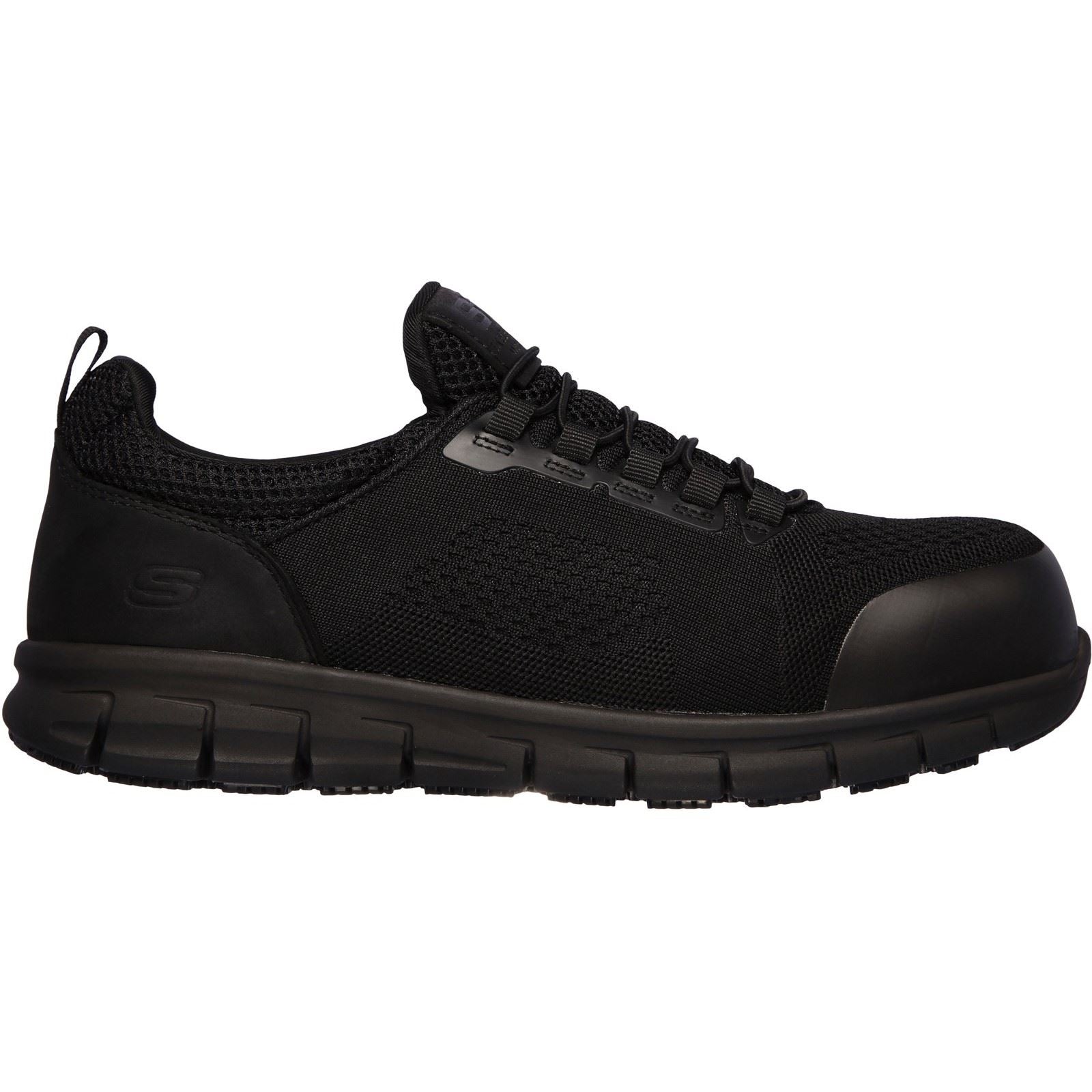 Skechers Workwear Synergy Omat Baskets De Sécurité Noires Pour Hommes