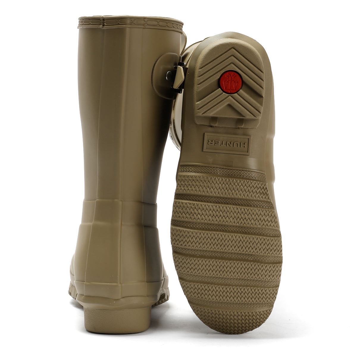 Hunter Original Short Bottes En Caoutchouc Brunes Pour Femmes