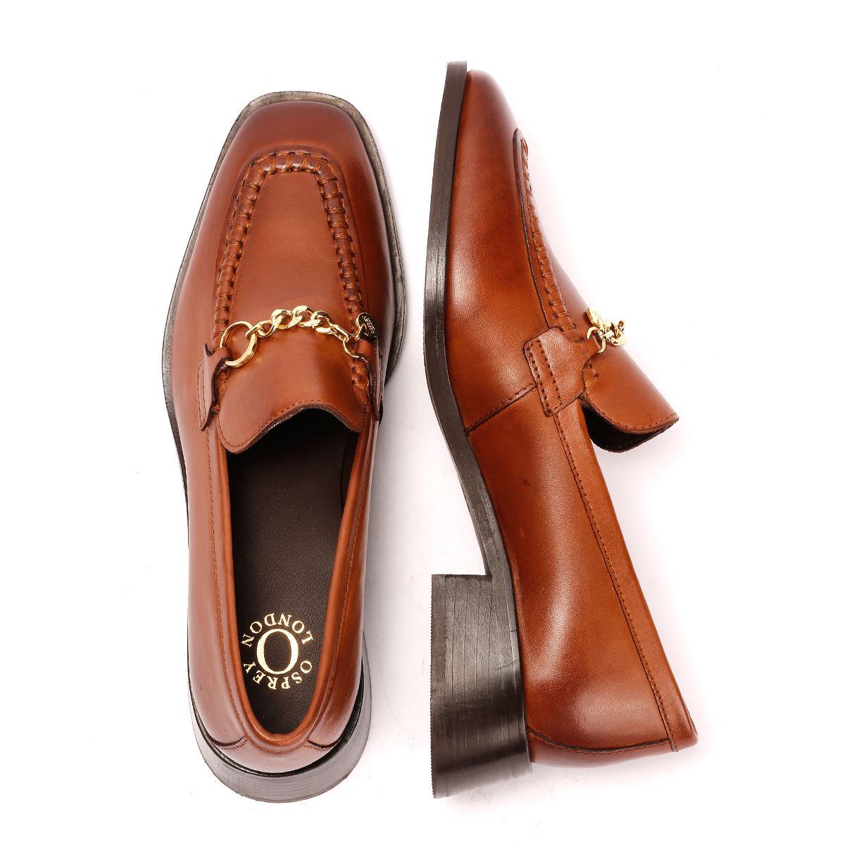 Osprey London The Islington Mocassins En Cuir Pour Femmes Marron