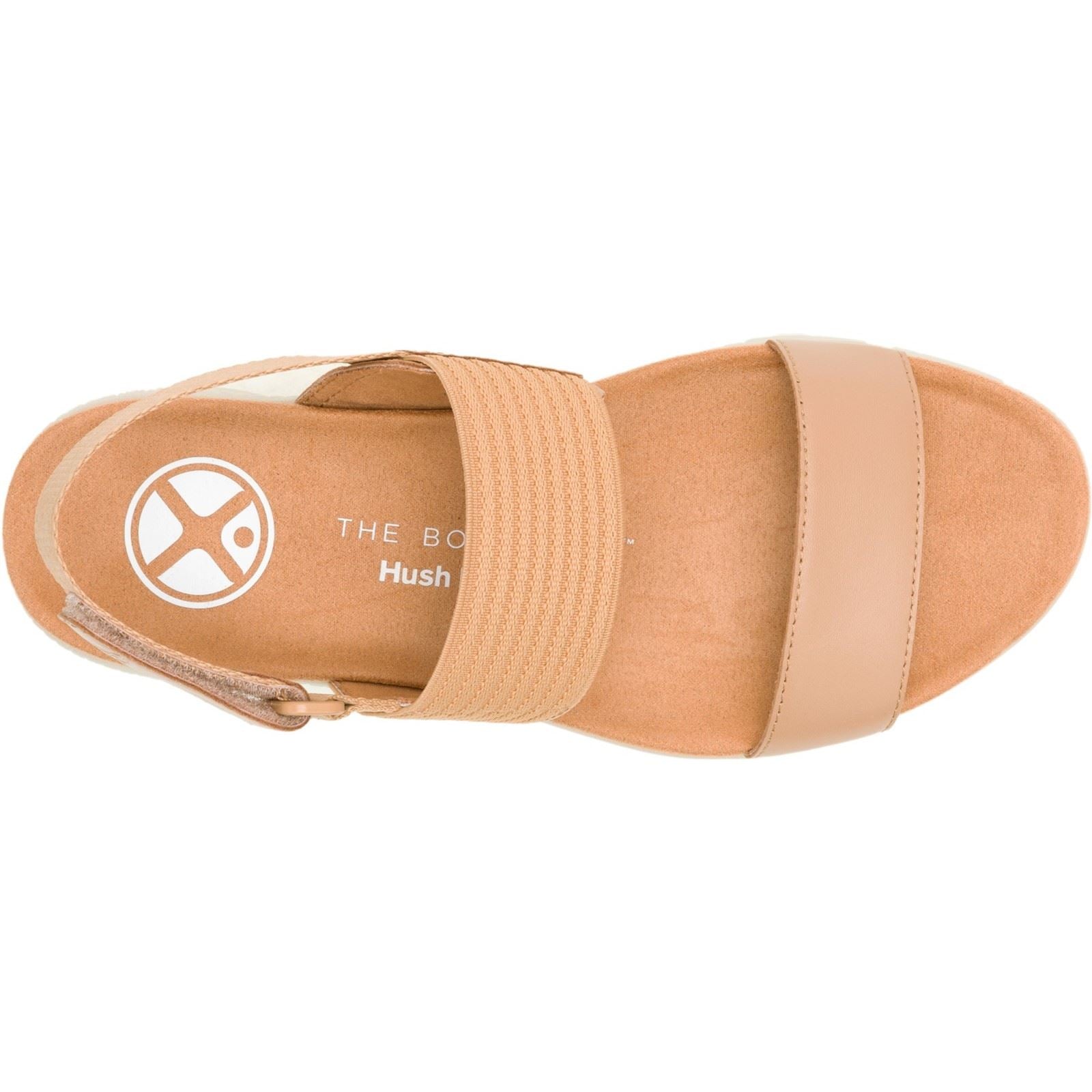 Hush Puppies Breathe Slingback Sandales En Cuir Pour Femmes Couleur Caramel