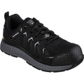 Skechers Workwear Malad II Baskets De Sécurité Noires Pour Hommes En Textile