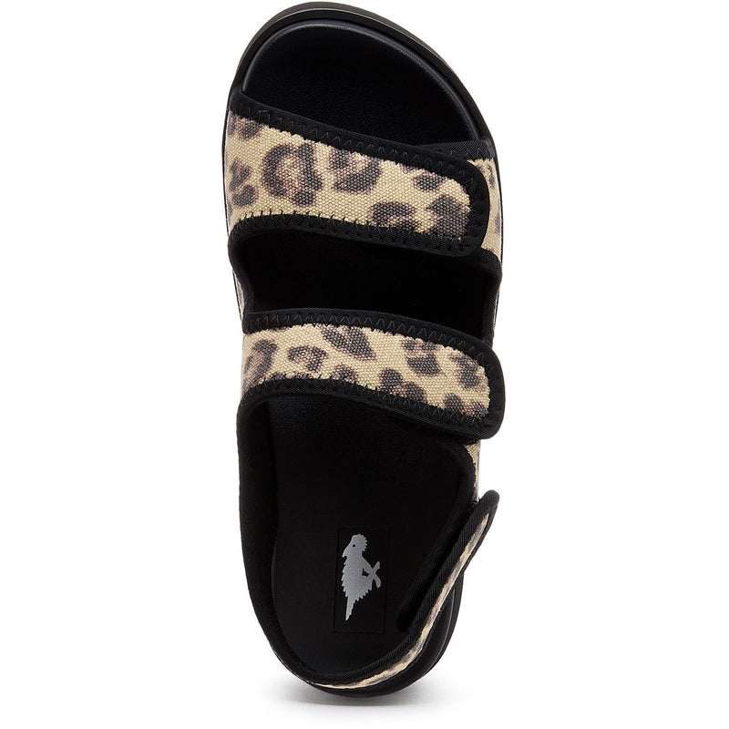 Rocket Dog Balmy Dexter Sandales Pour Femmes En Textile Beige/Noir