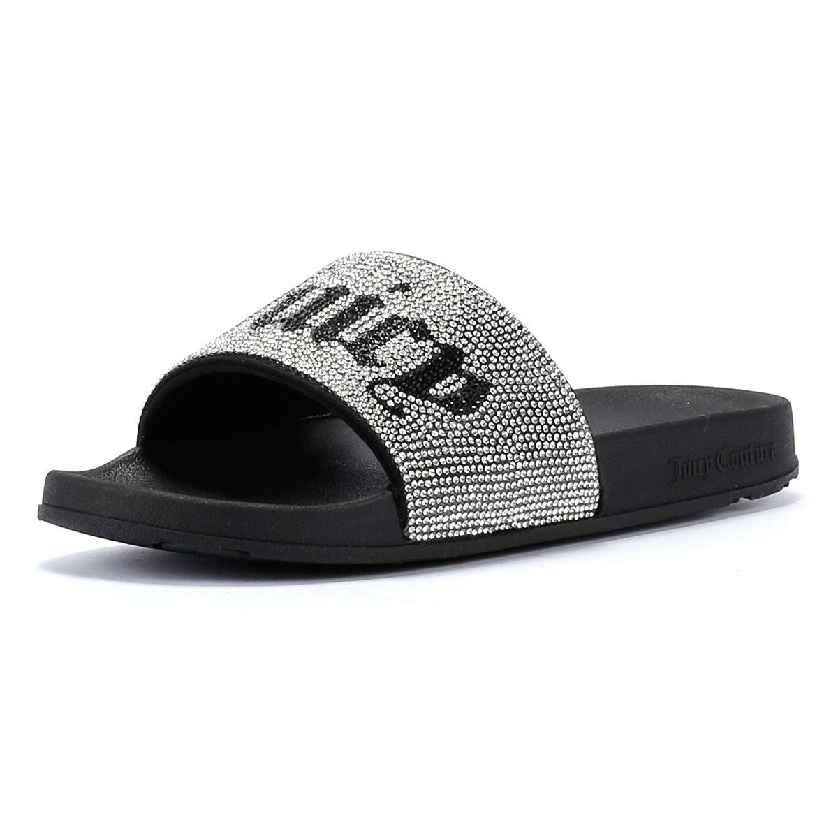 Juicy Couture Donna Diamante Mules Noires Pour Femmes