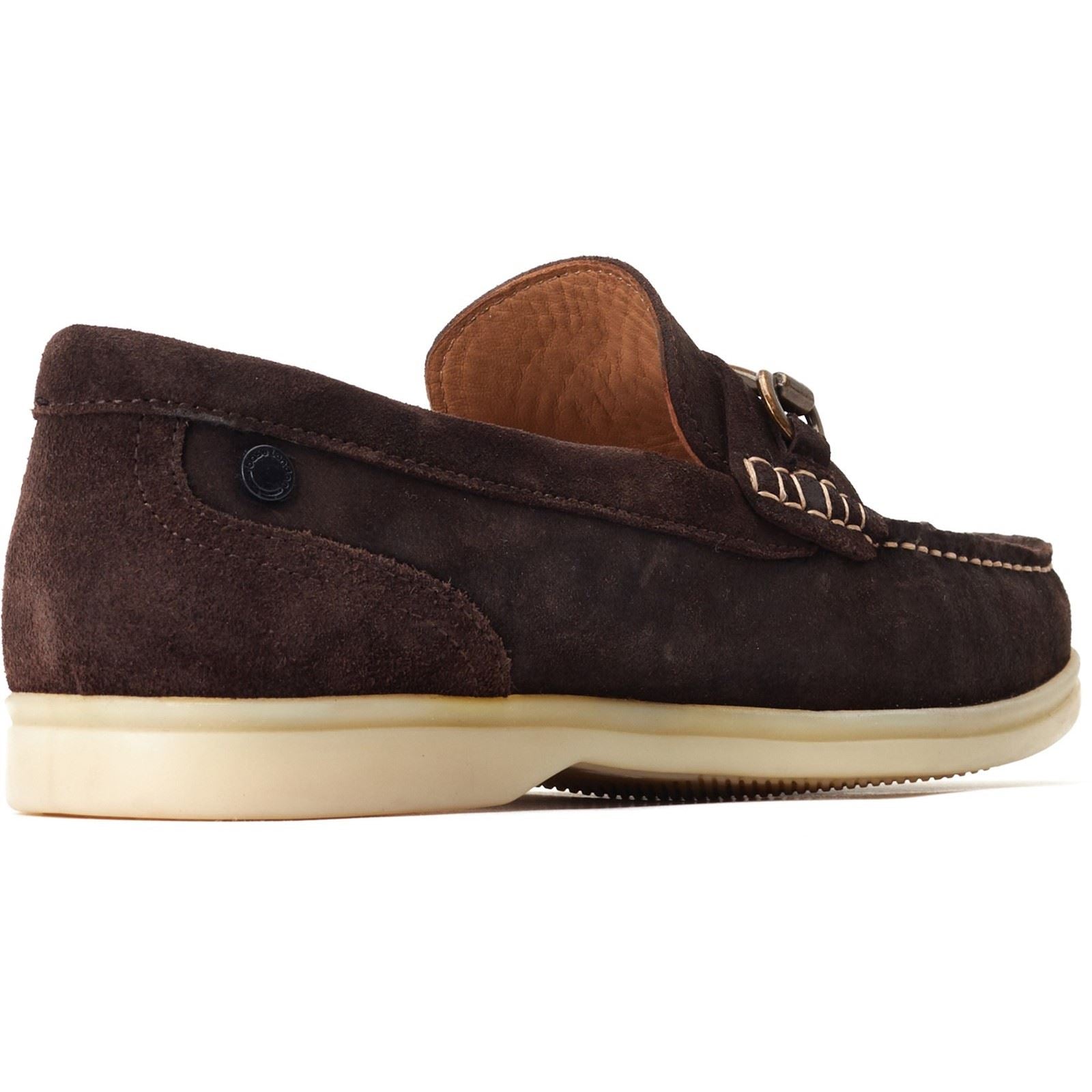 Base London Snapper Chaussures Loafers Marron Brûlé Pour Hommes En Cuir