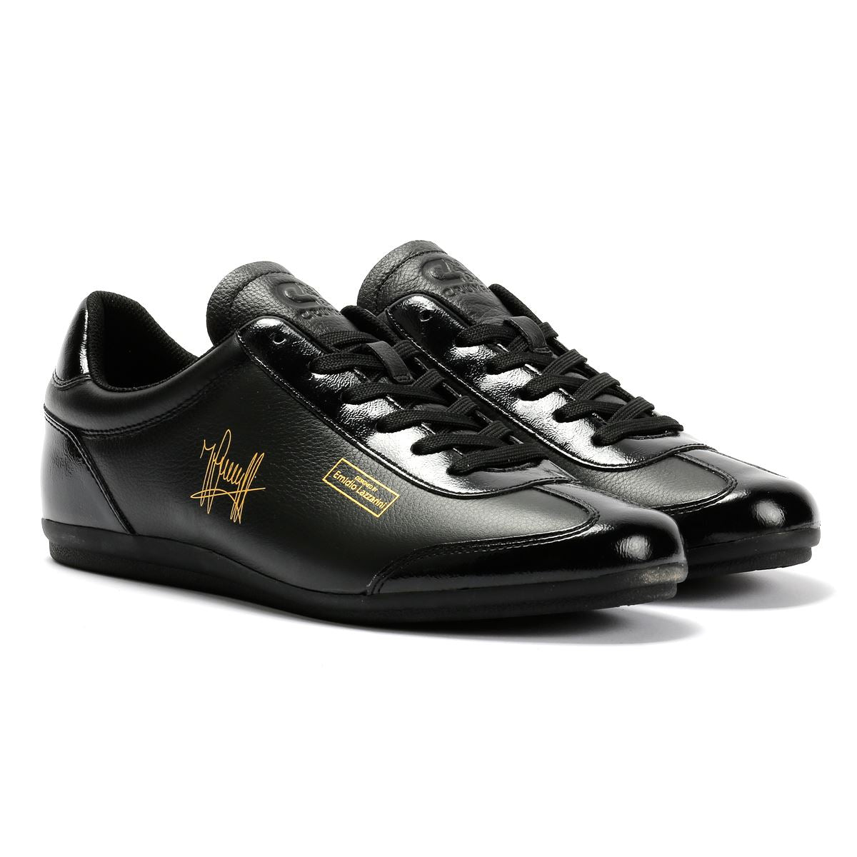 Cruyff Recoupa Baskets Noires En Cuir Pour Hommes