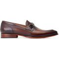 Base London Russo Chaussures Loafers Marron Brûlé Pour Hommes En Cuir