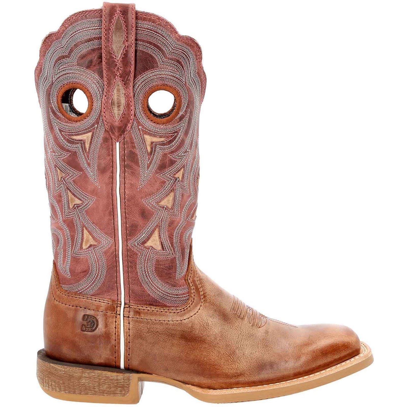 Durango Lady Rebel Pro Bottes En Cuir Pour Femme Marron Poussière/bleu Ciel