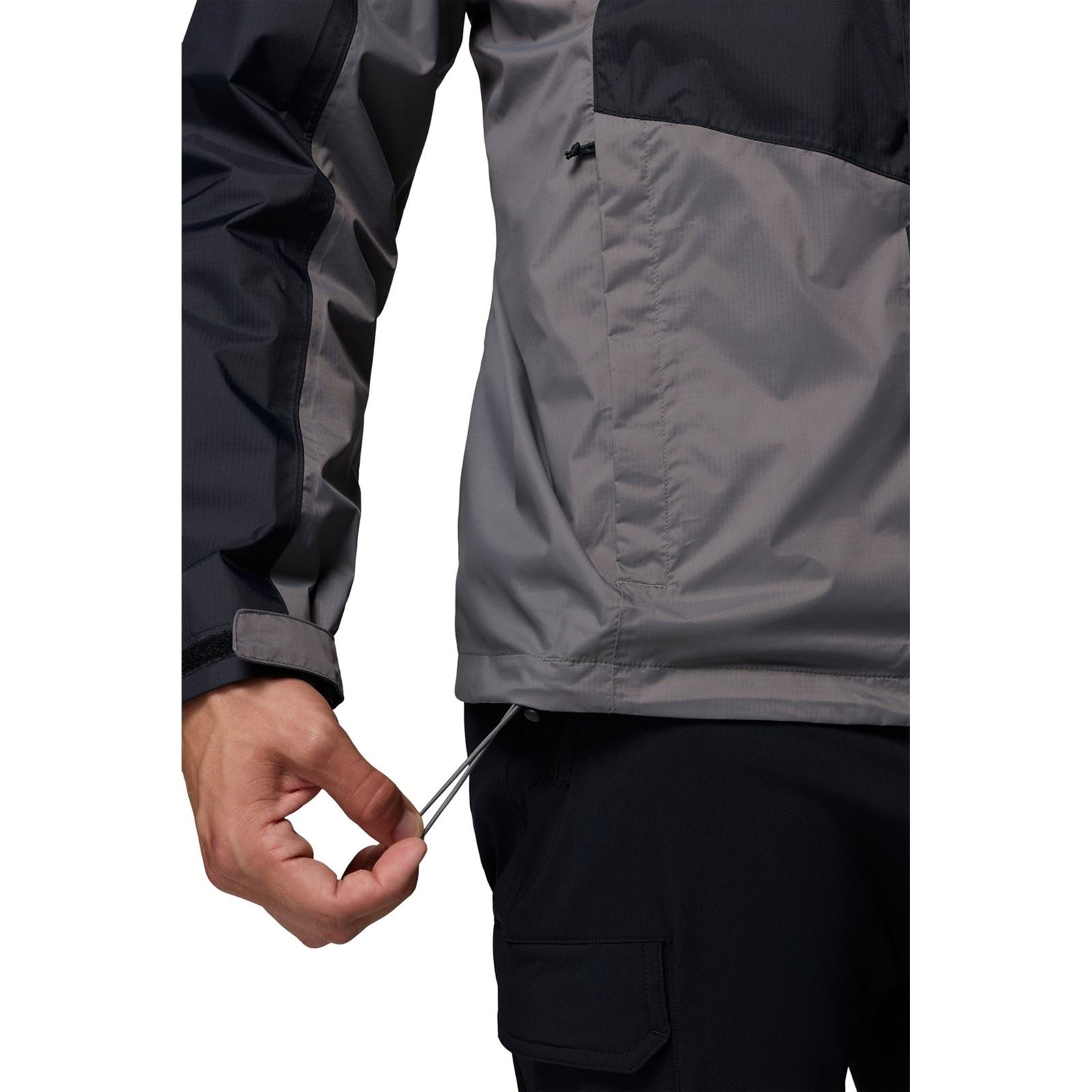 Columbia Pouring Adventure III Jacket Veste De Pluie Noire Pour Hommes