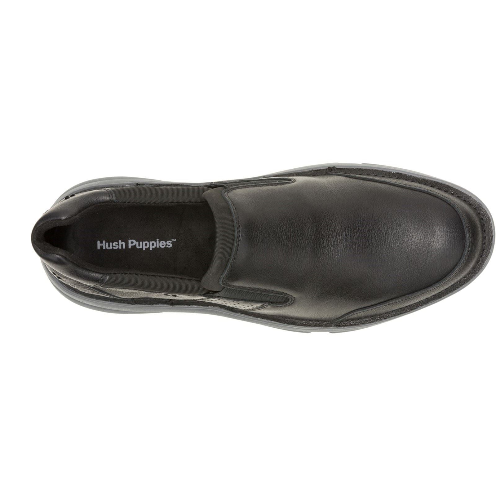 Hush Puppies Baylor Mocassins Noirs En Cuir Pour Hommes
