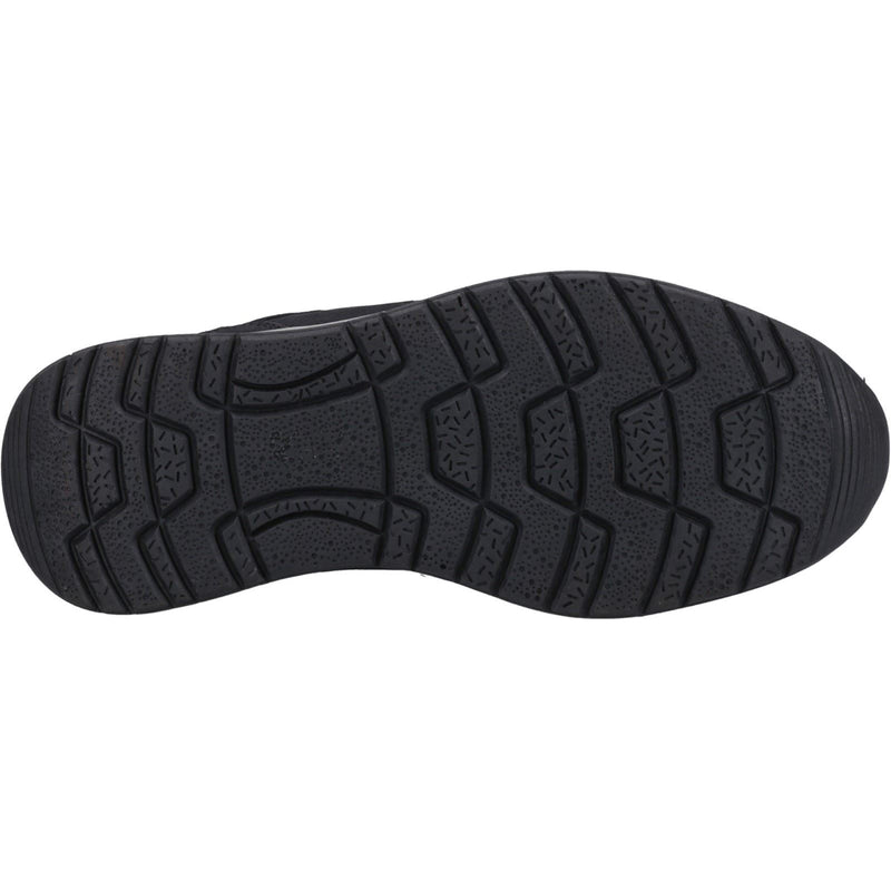 Hush Puppies Joseph Chaussures En Cuir Pour Hommes, Noir En Nubuck À Lacets