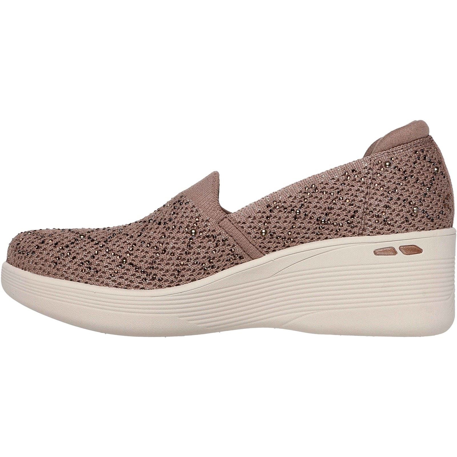 Skechers Pier-Lite My Reflection Baskets Mocha En Polyester Pour Femmes