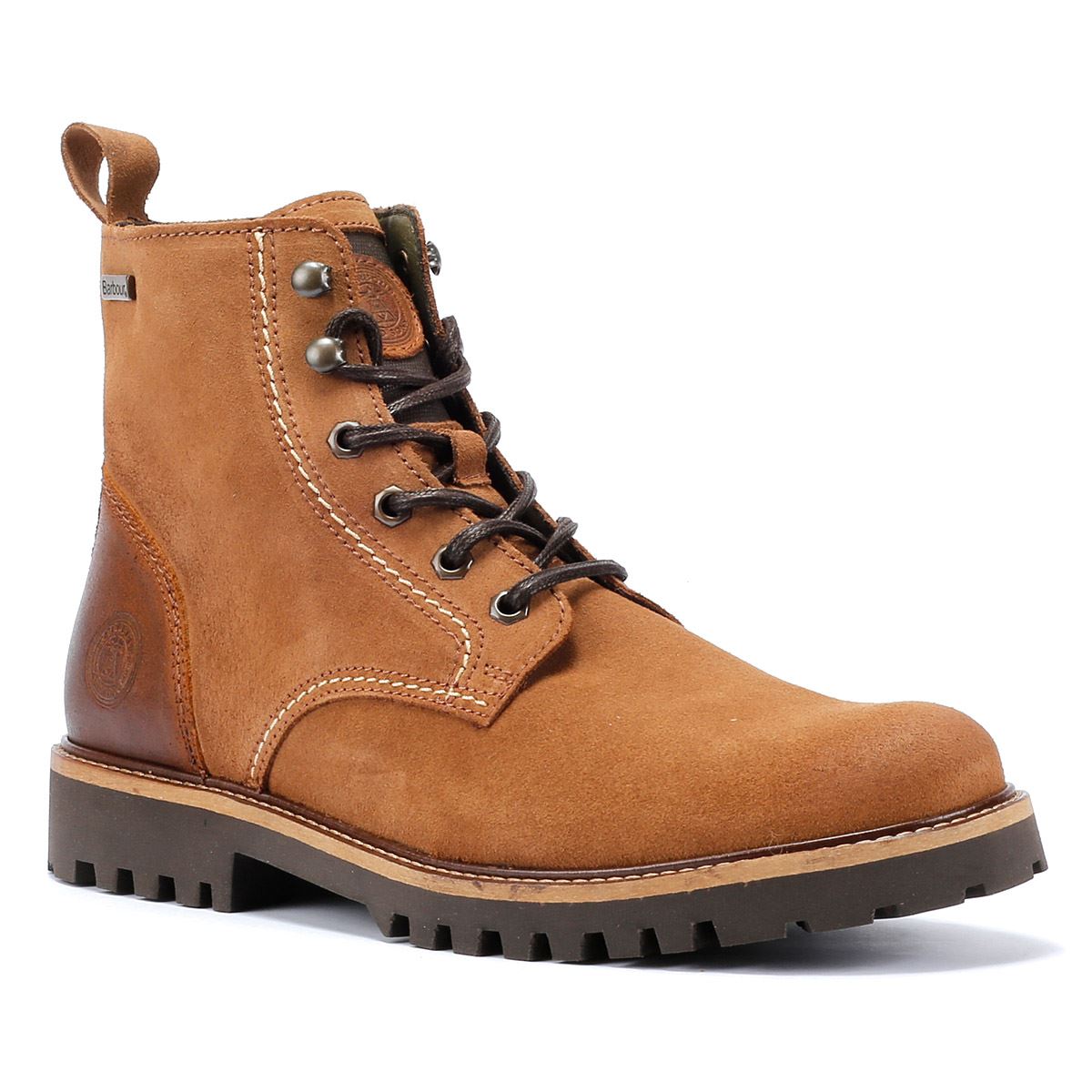 Barbour Foggy Bottes en cuir marron pour hommes
