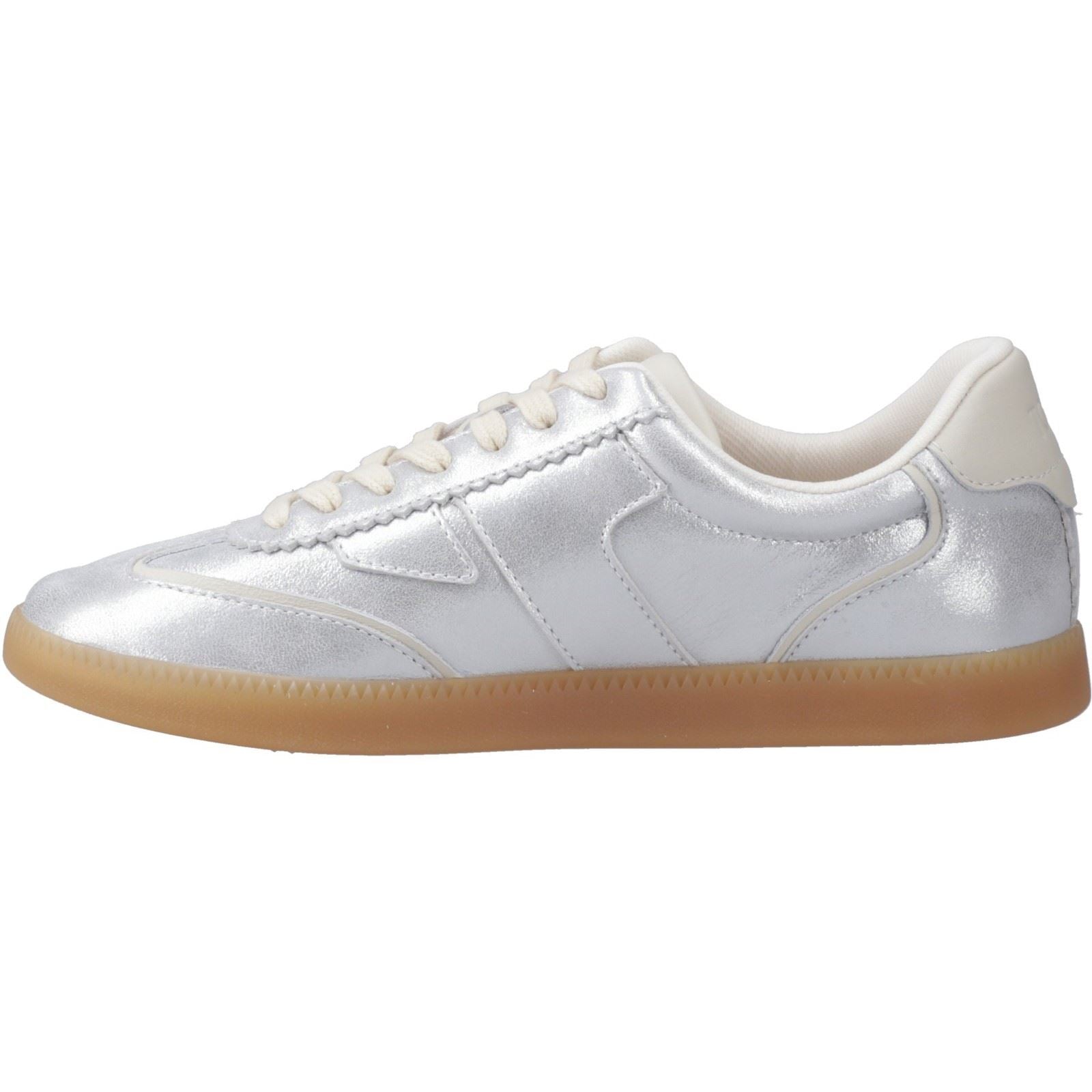 TOMS Collins Baskets En Cuir Pour Femmes Argentées