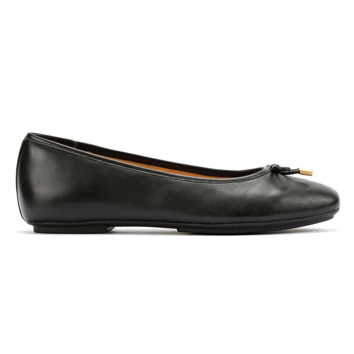 FitFlop Delicato Flats En Cuir Pour Femmes, Noir