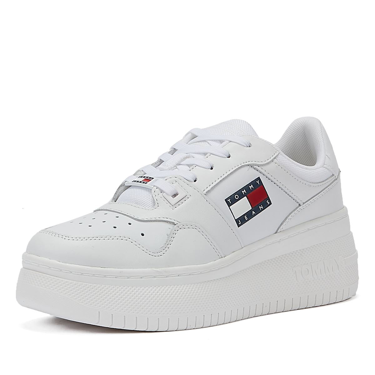 Tommy Hilfiger Tommy Jeans Basketball Plateforme Femmes Blanc Trainer