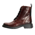 Fly London Ragi Bottes Rouges En Cuir Pour Femmes