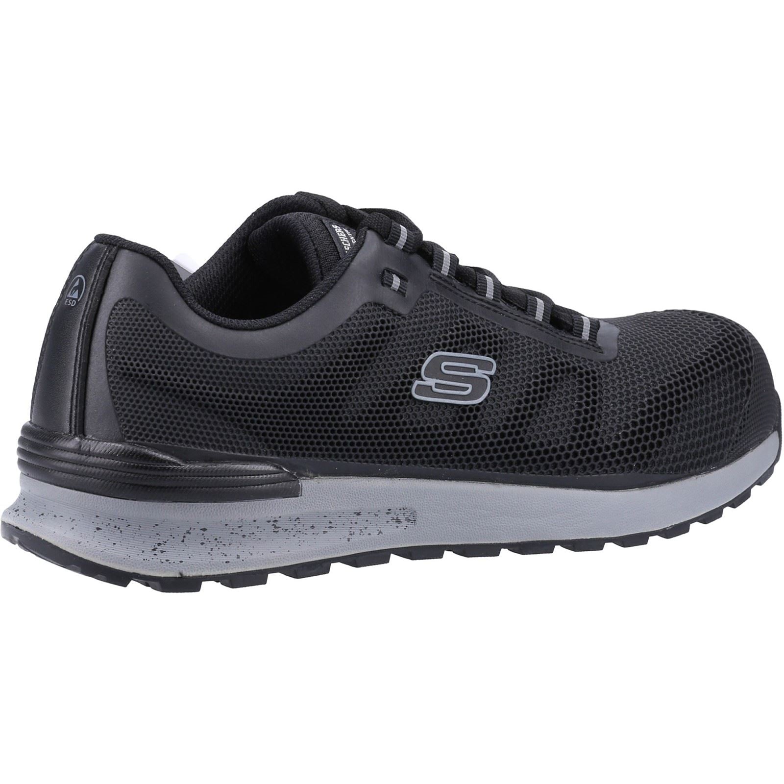 Skechers Workwear Bulklin Bragoo Baskets De Sécurité Noires Pour Hommes En Textile