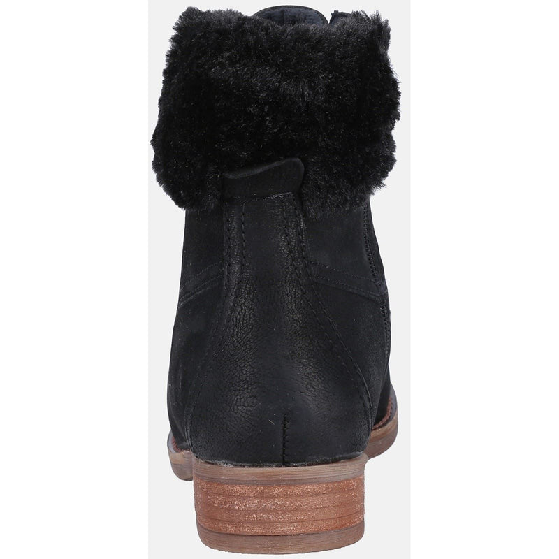 Hush Puppies Effie Bottes Noires En Fausse Fourrure Pour Femme