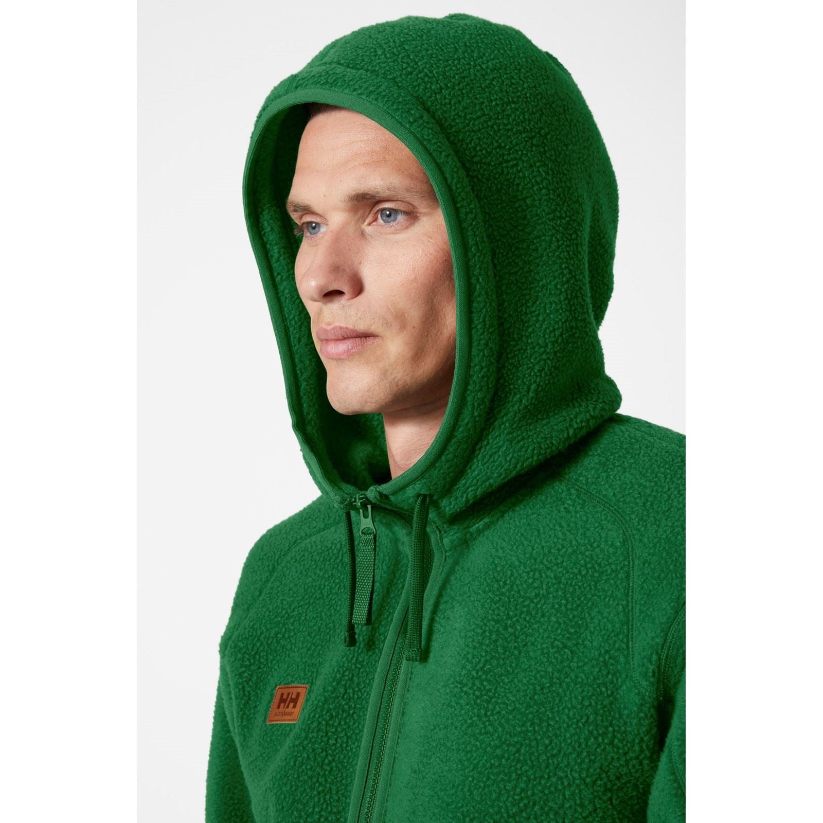 Helly Hansen Workwear Heritage Pile Hoodie Veste En Polaire Verte Pour Homme