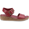 Hush Puppies Ellie Sandales Bordeaux En Cuir Pour Femmes
