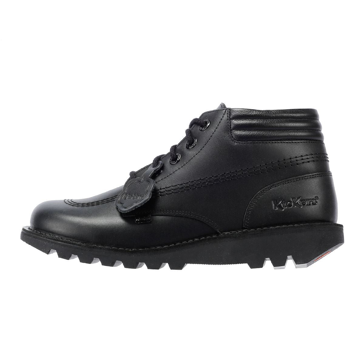 Kickers Kick Hi Padded Bottes En Cuir Noir Pour Hommes